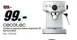 MediaMarkt CECOTEC Cafetera express Power Espresso 20 Barista Mini oferta