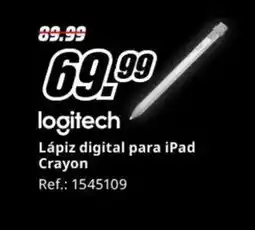 MediaMarkt LOGITECH Lápiz digital para iPad Crayon oferta