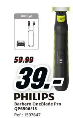 MediaMarkt PHILIPS Barbero OneBlade Pro QP6506/15 oferta