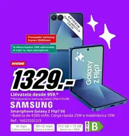 MediaMarkt SAMSUNG Smartphone Galaxy Z Flip7 5G oferta