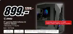 MediaMarkt MSI PC gaming MAG Infinite S3 14NUC5-1835ES oferta
