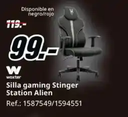 MediaMarkt Silla gaming Stinger Station Alien oferta