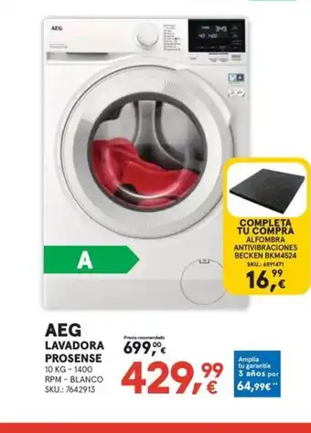 Worten AEG Lavadora prosense oferta