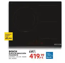 Worten BOSCH Placa de inducción pvj631hc1e oferta