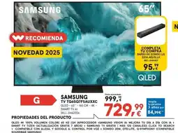 Worten SAMSUNG Tv tq65q7f5auxxc oferta