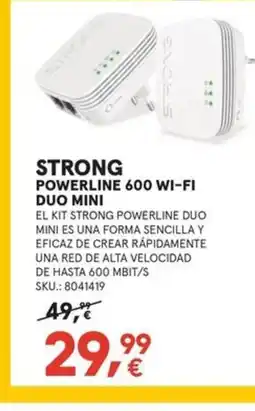 Worten STRONG Powerline 600 wi-fi duo mini oferta