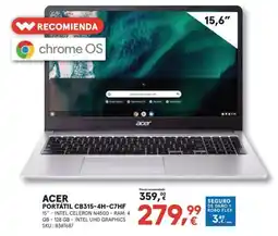 Worten ACER Portátil cb315-4h-c7hf oferta