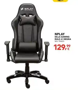 Worten NPLAY Silla gaming rule 4.1 negra oferta