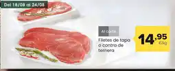 Autoservicios Familia Filetes de tapa o contra de ternera oferta
