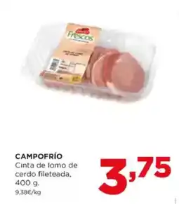 Alimerka CAMPOFRÍO Cinta de lomo de cerdo fileteada oferta