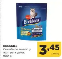 Alimerka BREKKIES Comida de salmón y atún para gatos oferta