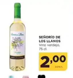 Alimerka SEÑORIO DE LOS LLANOS Vino verdejo oferta