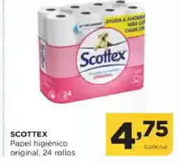 Alimerka SCOTTEX Papel higiénico original, 24 rollos oferta