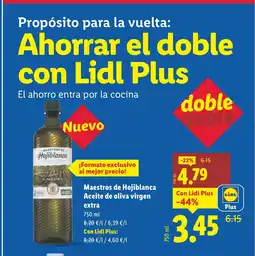 Lidl Maestros de Hojiblanca Aceite de oliva virgen extra oferta