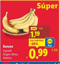 Lidl Banana oferta