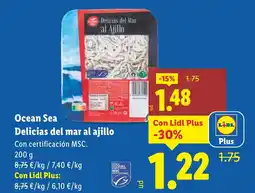 Lidl OCEAN SEA Delicias del mar al ajillo oferta