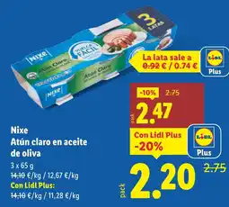 Lidl NIXE Atún claro en aceite de oliva oferta