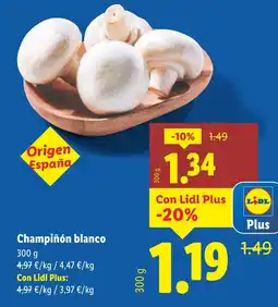 Lidl Champiñón blanco oferta