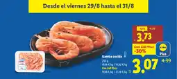 Lidl Gamba cocida oferta