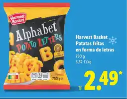 Lidl HARVEST BASKET Patatas fritas en forme de letras oferta
