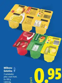 Lidl MILBONA Gelatina oferta