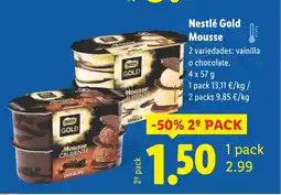Lidl Nestlé Gold Mousse oferta