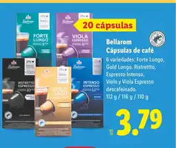 Lidl BELLAROM Cápsulas de café oferta
