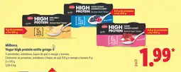 Lidl MILBONA Yogur high protein estilo griego oferta