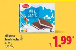 Lidl MILBONA Snack leche oferta