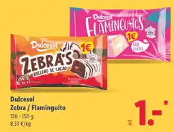 Lidl DULCESOL Zebra / Flaminguito oferta