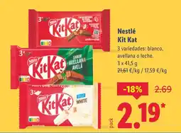 Lidl KITKAT Nestlé oferta