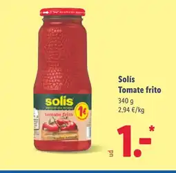 Lidl SOLIS Tomate frito oferta