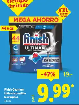 Lidl FINISH Quantum Ultimate pastillas lavavajillas oferta