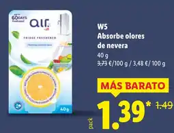 Lidl W5 Absorbe olores de nevera oferta