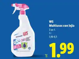 Lidl W5 Multiusos con lejía oferta