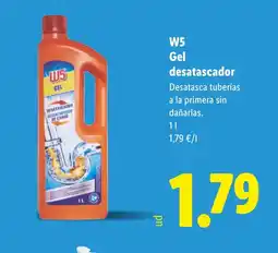 Lidl W5 Gel desatascador oferta