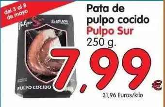 Alimerka Pulpo Sur Pata De Pulpo Cocido 250g oferta