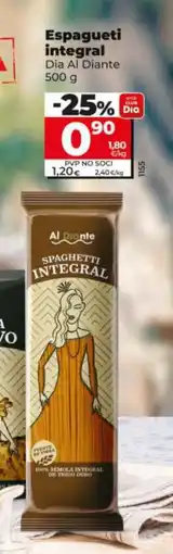 Dia Espagueti integral oferta