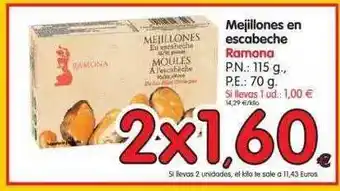 Alimerka Ramona Mejillones En Escabeche oferta