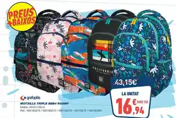 Bureau Vallée Grafoplas - motxilla triple bbb4 roomy oferta
