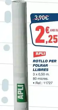 Bureau Vallée Apli - rotllo per folrar llibres oferta