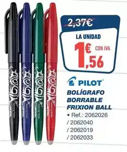 Bureau Vallée Pilot - bolígrafo borrable frixion ball oferta