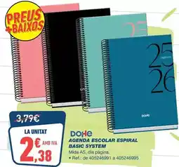 Bureau Vallée Dohe - agenda escolar espiral basic system oferta