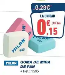 Bureau Vallée Milán - goma de miga de pan oferta