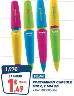 Bureau Vallée Milán - portaminas capsule mix 0.7 mm 2b oferta