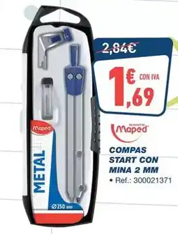 Bureau Vallée Maped - compas start con mina 2 mm oferta