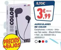 Bureau Vallée Auriculares be color oferta