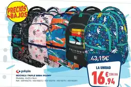 Bureau Vallée Grafoplas - mochila triple bbb4 roomy oferta
