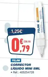 Bureau Vallée Milán - corrector liquido mini 5ml oferta