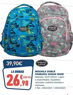 Bureau Vallée Ocean wave - mochila doble primaria oferta